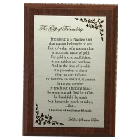 Custom Imprinted Genuine Walnut Plaque