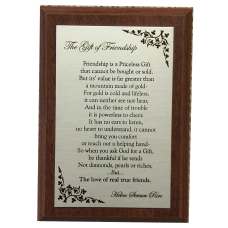 Custom Imprinted Genuine Walnut Plaque