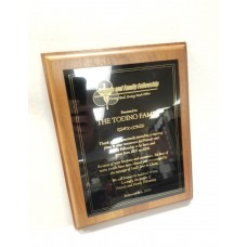 Custom Laser Engraved Genuine Walnut Plaque