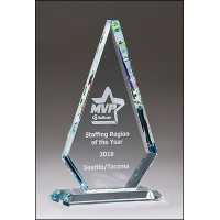 Diamond Series Glass Award with Prism Effect