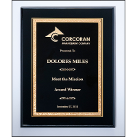 9x12 Black Piano Wood Plaque 9x12 Black Piano Wood Plaque