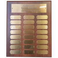 24 Plate Satin Perpetual Plaque