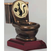 Toilet Resin with Custom Mylar