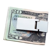 Spring Silver Money Clip