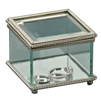 Square Hinged Glass Box