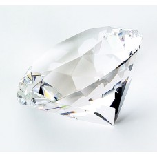 Clear Optic Diamond Paperweight