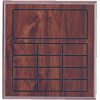 Cherry Finish 12 Plate Perpetual Plaque Cherry Finish 12 Plate Perpetual Plaque