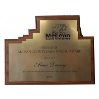 McLean County Walnut Plaque