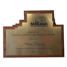 McLean County Walnut Plaque