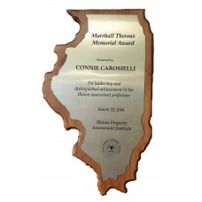 Illinois Walnut Plaque