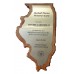 Illinois Walnut Plaque