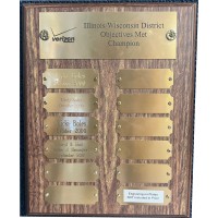 12 Plate Satin Perpetual Plaque