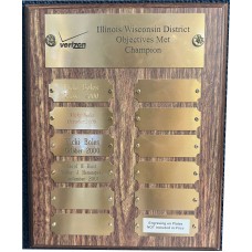 12 Plate Satin Perpetual Plaque