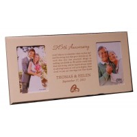 Ivory Frame with Two Pictures