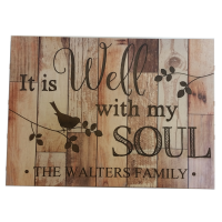 Dark Barn Wood Soul Sign Dark Barn Wood Soul Sign