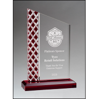 Red Lattice Pattern Acrylic Red Lattice Pattern Acrylic