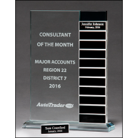 Glass Perpetual Plaque