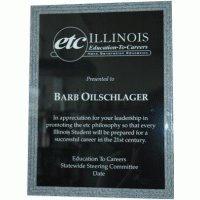 Black Stepped Acrylic Plaque Black Stepped Acrylic Plaque